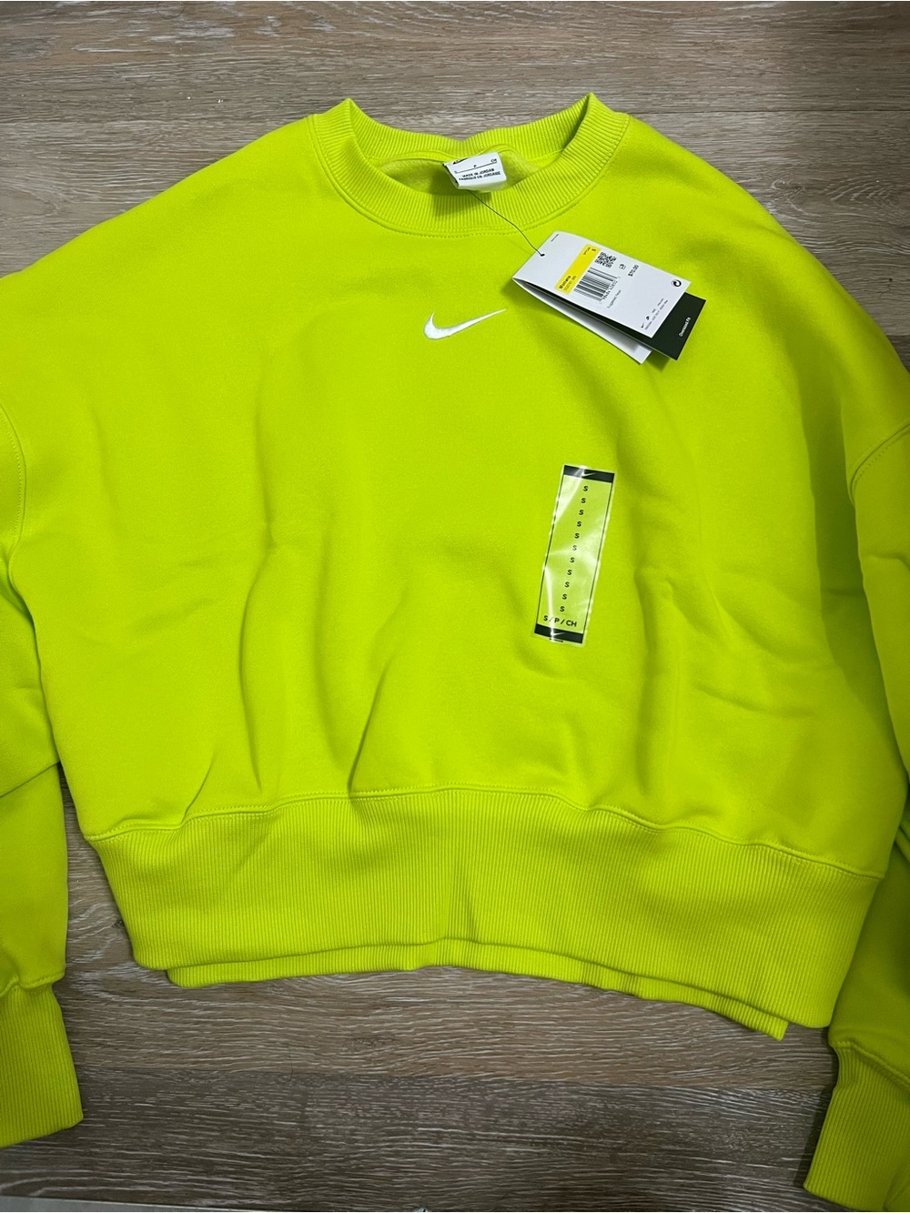 Nike Women's Neon Lime Crewneck Sweatshirt